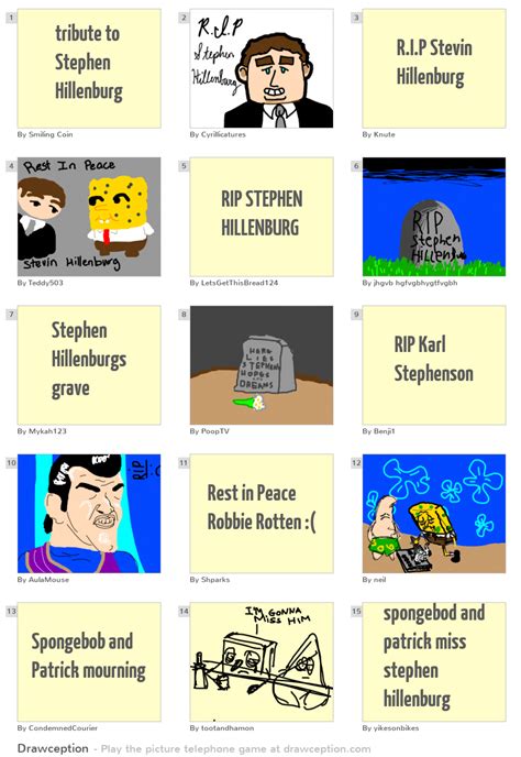 tribute to Stephen Hillenburg - Drawception