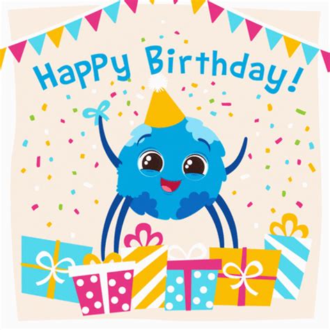 Happy Birthday Party Gift Sticker GIF | GIFDB.com