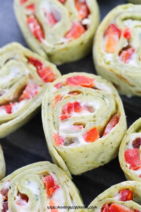 Festive Cream Cheese Pinwheels - Moneywise Moms - Easy Family Recipes