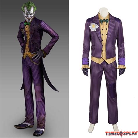 Arkham Asylum Joker Cosplay Costume Suit