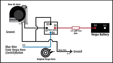 12v Horn Relay Wiring Diagram - Wiring Diagram