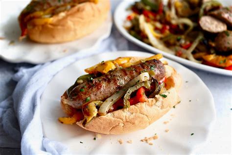 Grilled Italian Sausage with Peppers and Onions [for sandwiches or pasta!] — Maria Makes ...