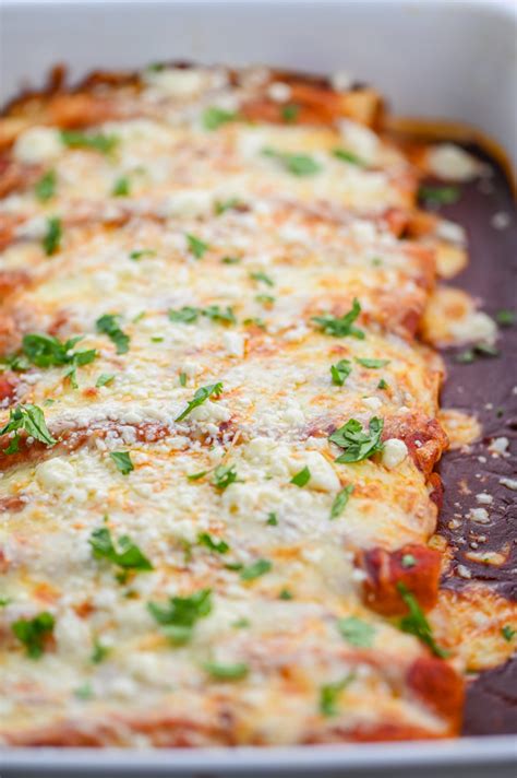 Bean and Cheese Enchiladas Recipe | Life's Ambrosia