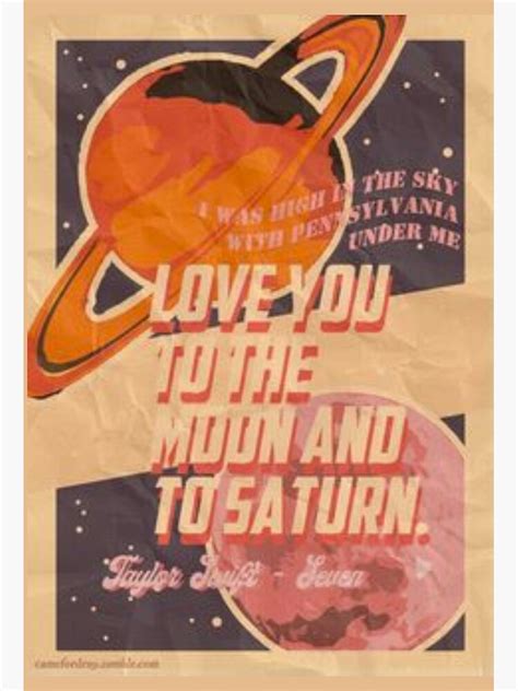 Love you to the moon and saturn Premium Matte Vertical Poster sold by ...