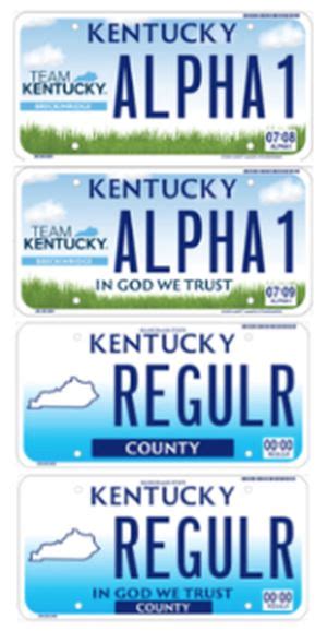 KYTC Making 'Team Kentucky' License Plates Available | WKDZ Radio