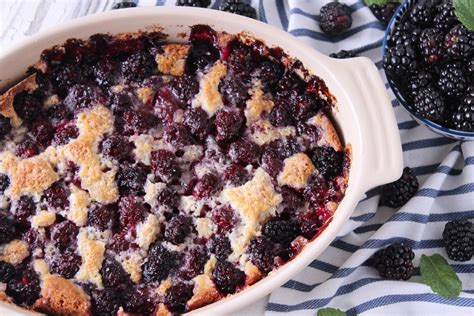 Easy Blackberry Cobbler - Baked Broiled and Basted