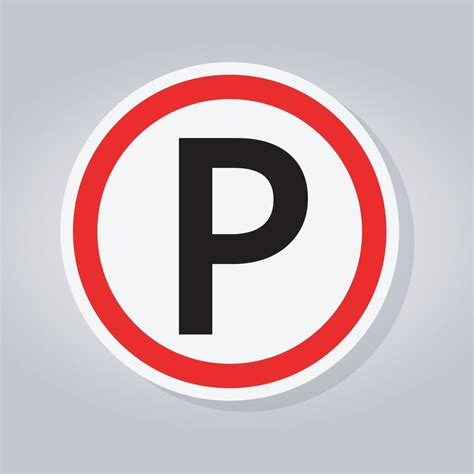 Parking Road Sign 2301028 Vector Art at Vecteezy