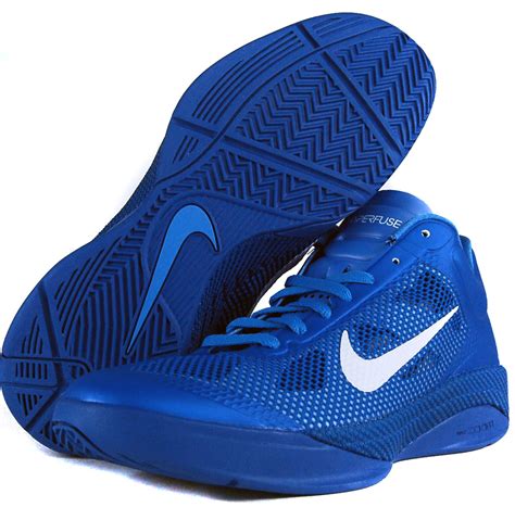 Nike Zoom Hyperfuse Low Sz 11 Mens Basketball Shoes Blue/White