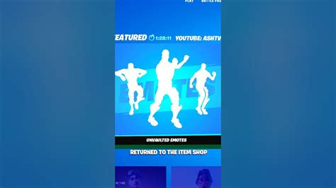 Fortnite Rare Emotes Item Shop! - YouTube