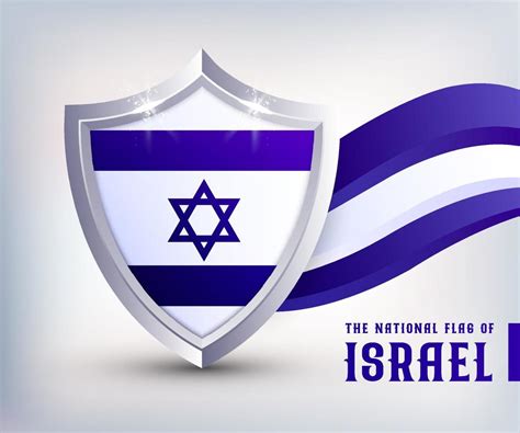 Israel metal shield flag vector design. Israel Flag Shield design ...