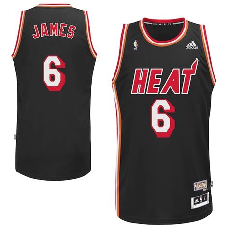 adidas LeBron James Miami Heat 2013 Heat Hardwood Classics Swingman ...