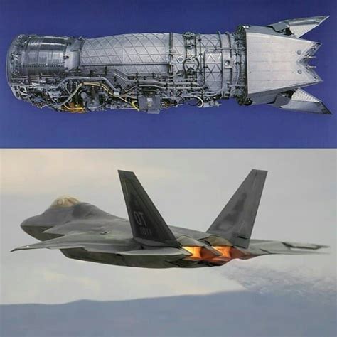 #F-22 Raptor & it's dual Pratt&Whitney F119 turbofan Engine🔥🔥🔥 . 👉The ...