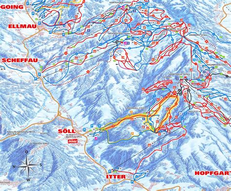 Söll ski map - Ontheworldmap.com