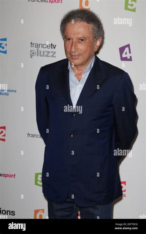 Michel Drucker attending the annual press conference of France ...