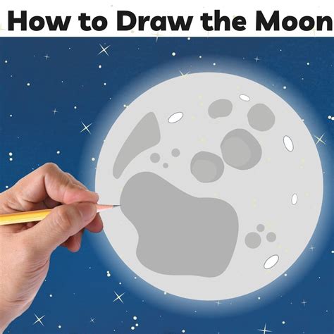 How To Draw A Moon Step By Step