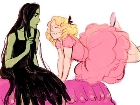 Glinda and Elphaba - Wicked Fan Art (37828027) - Fanpop