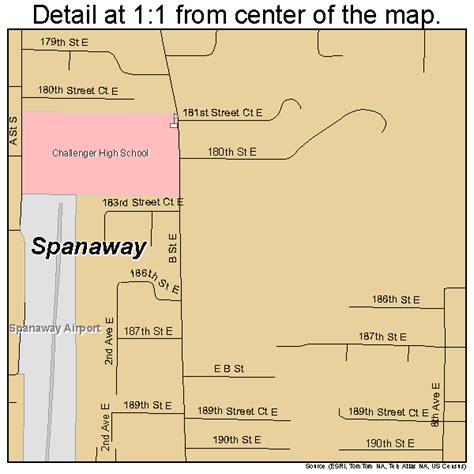 Spanaway Washington Street Map 5366255