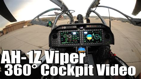 First Time Ever 360° Video Inside A US Attack Helicopter: Bell AH-1Z Viper 360° VR Cockpit Video ...