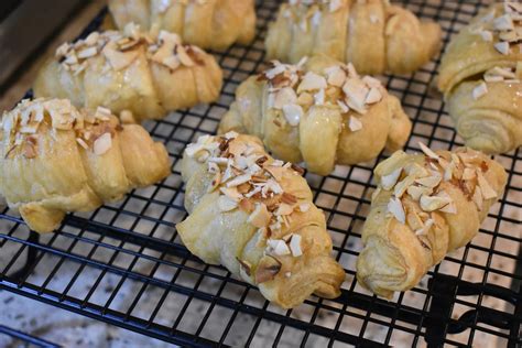 French Almond Croissants with Almond Paste - Key Lime Coconut