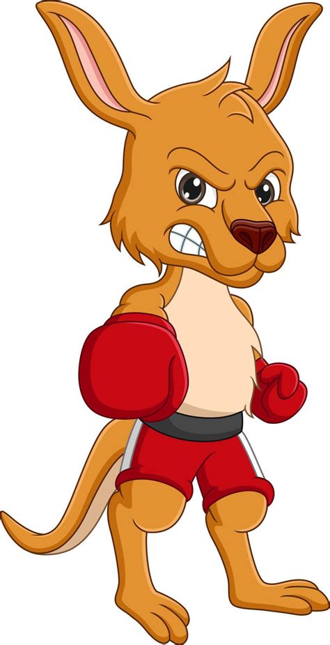 Cartoon kangaroo with boxing gloves 5112780 Vector Art at Vecteezy