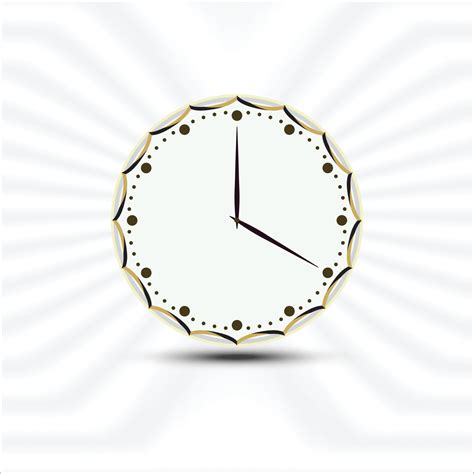 Modern Office Set Wall Clock Design Template. second, wall, time ...