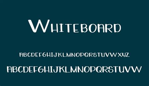 Whiteboard free font