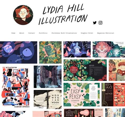 Lydia Hill Illustration | Portfolio Website Design