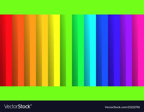 Folded paper in colors rainbow spectrum Royalty Free Vector