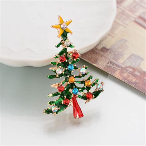 2020 Brooches And Pins Christmas Pins Christmas Tree Wreath Stocking ...