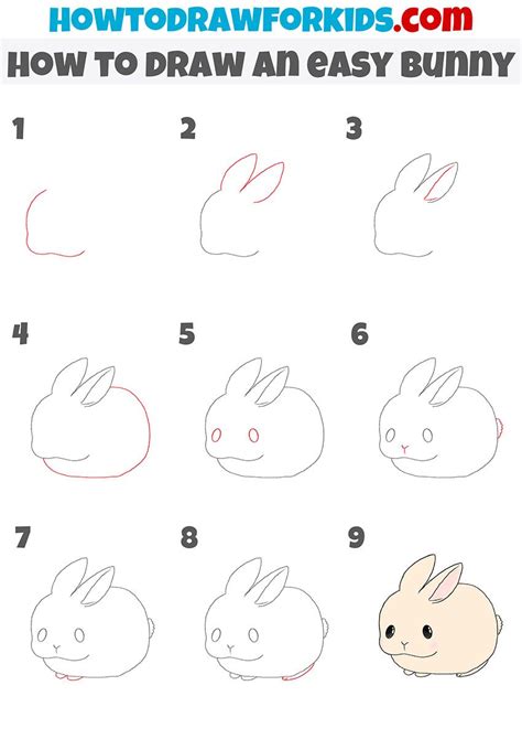 How to Draw a Bunny in 2024 | Easy doodles drawings, Bunny drawing ...