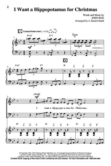 I Want a Hippopotamus for Christmas (SATB ) | J.W. Pepper Sheet Music