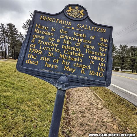 Visiting Prince Gallitzin's Crypt in Cambria County