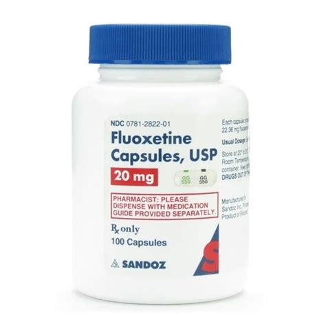 Fluoxetine HCl, 20mg, 100 Capsules/Bottle | McGuff Medical Products