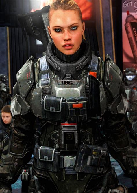 Female ODST Close Up by LordHayabusa357 on DeviantArt | Warrior woman, Cyberpunk character ...