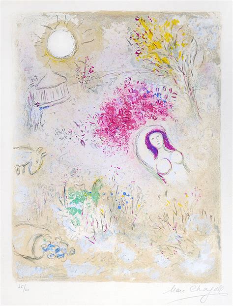 Marc Chagall, Chloe from Daphnis & Chloe, 1960, Lithograph (S)