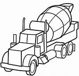 Cement Truck Coloring Page & Book sketch template