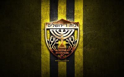 Download wallpapers Beitar Jerusalem FC, golden logo, Ligat ha Al ...