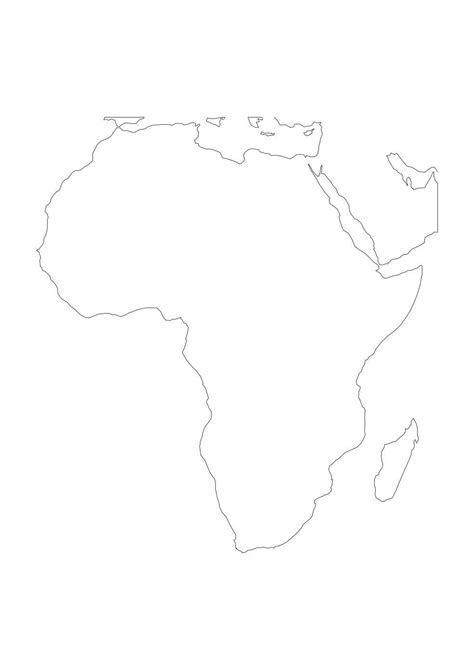 Blank Political Map Of Africa 2022