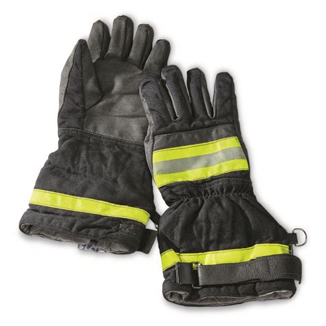 German Fire Department Surplus Seiz Firefighter Gloves, Used - 706137, Military Gloves & Mittens ...