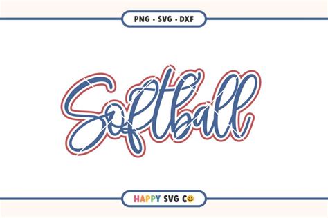 Softball Outline SVG | Softball Mom SVG