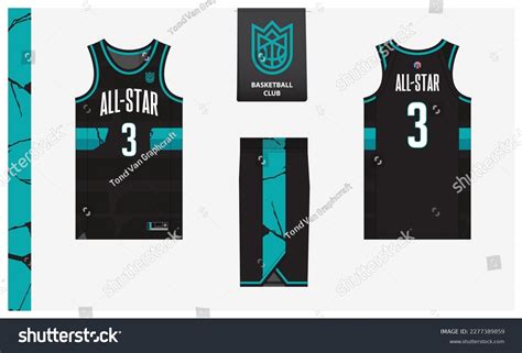 Basketball Uniform Mockup Template Design Sport Stock Vector (Royalty ...