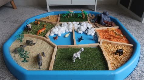 Dear Zoo themed sensory tuff spot activity - Pondering Playtime | Tuff tray ideas toddlers, Dear ...