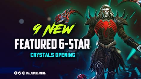 9 New Featured 6-Star Crystals Opening - MCOC - YouTube