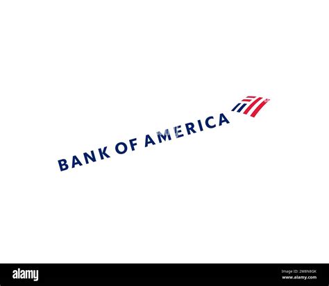 Bank of America, rotated logo, white background Stock Photo - Alamy