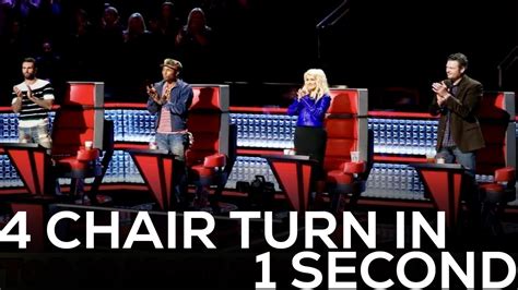 FASTEST 4 CHAIR TURNS ON THE VOICE | BEST AUDITIONS - YouTube