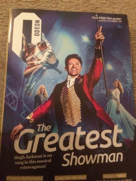 UK Odeon Magazine January 2018 Hugh Jackman - The Greatest Showman Cov ...