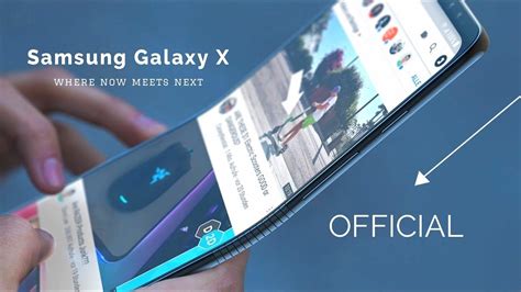 Samsung Galaxy X "Foldable Smartphone" FIRST OFFICIAL TEASER!!! - YouTube