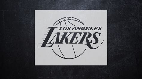 LA Lakers Logo Stencil Reusable Plastic or Vinyl FAST | Etsy