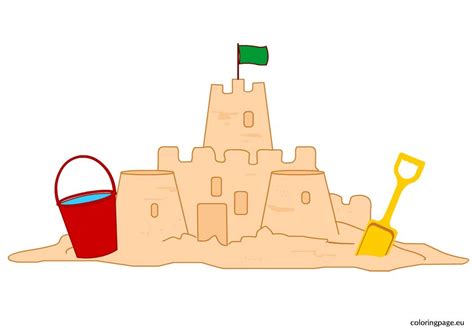 How To Draw Sand Castles For Kids / How to Draw a Sandcastle - YouTube ...