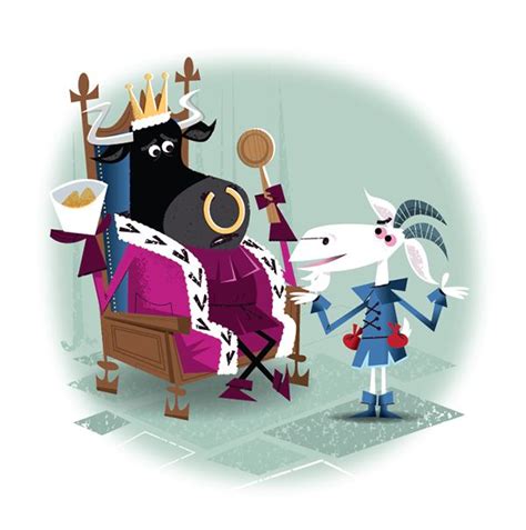 Goat in a Boat on Behance. Illustration by David Semple. | Goats, Boat ...